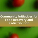 Community Initiatives for Food Recovery and Redistribution