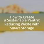 How to Create a Sustainable Pantry: Reducing Waste with Smart Storage