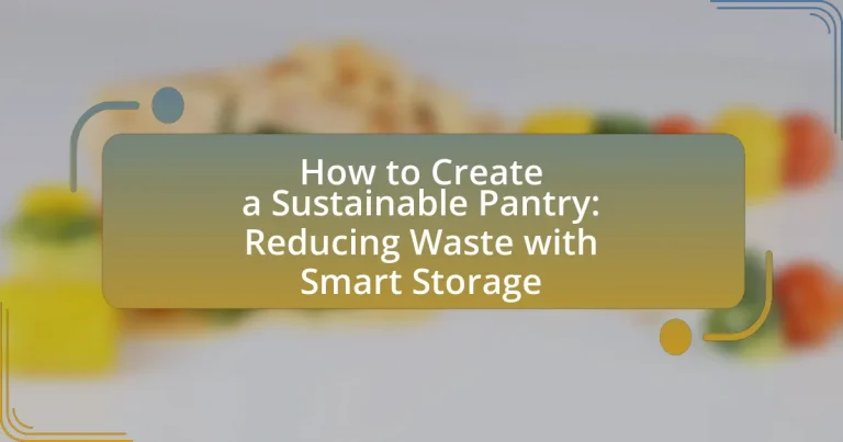 How to Create a Sustainable Pantry: Reducing Waste with Smart Storage