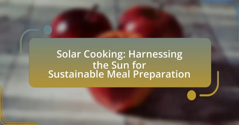 Solar Cooking: Harnessing the Sun for Sustainable Meal Preparation