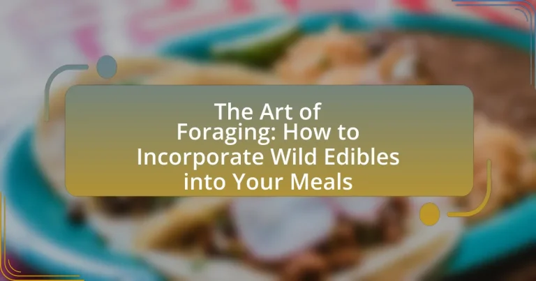 The Art of Foraging: How to Incorporate Wild Edibles into Your Meals
