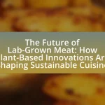 The Future of Lab-Grown Meat: How Plant-Based Innovations Are Shaping Sustainable Cuisine