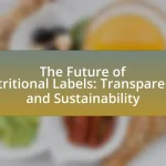 The Future of Nutritional Labels: Transparency and Sustainability
