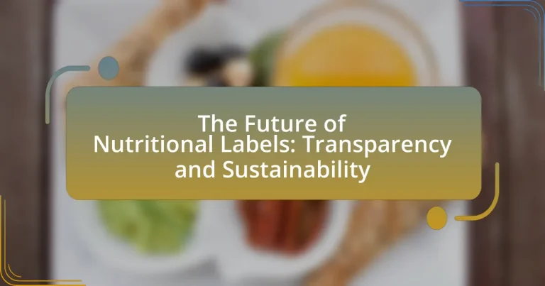 The Future of Nutritional Labels: Transparency and Sustainability