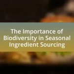 The Importance of Biodiversity in Seasonal Ingredient Sourcing