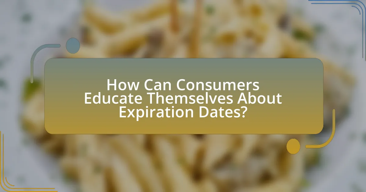How Can Consumers Educate Themselves About Expiration Dates?