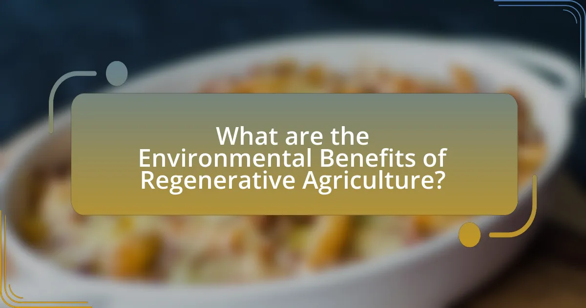 What are the Environmental Benefits of Regenerative Agriculture?