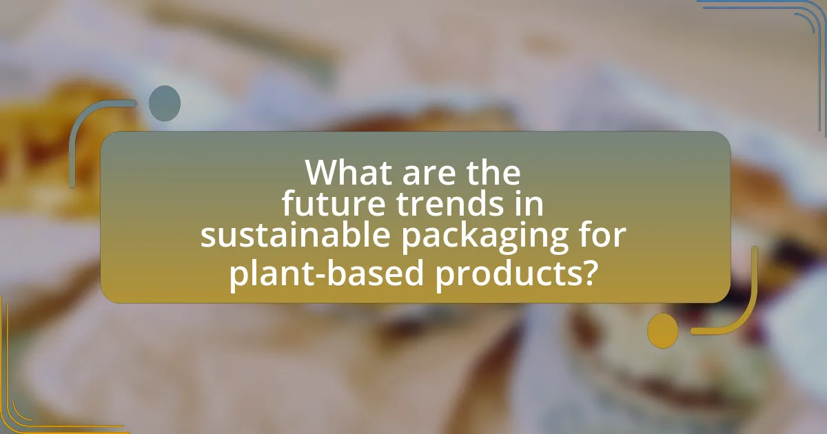 What are the future trends in sustainable packaging for plant-based products?