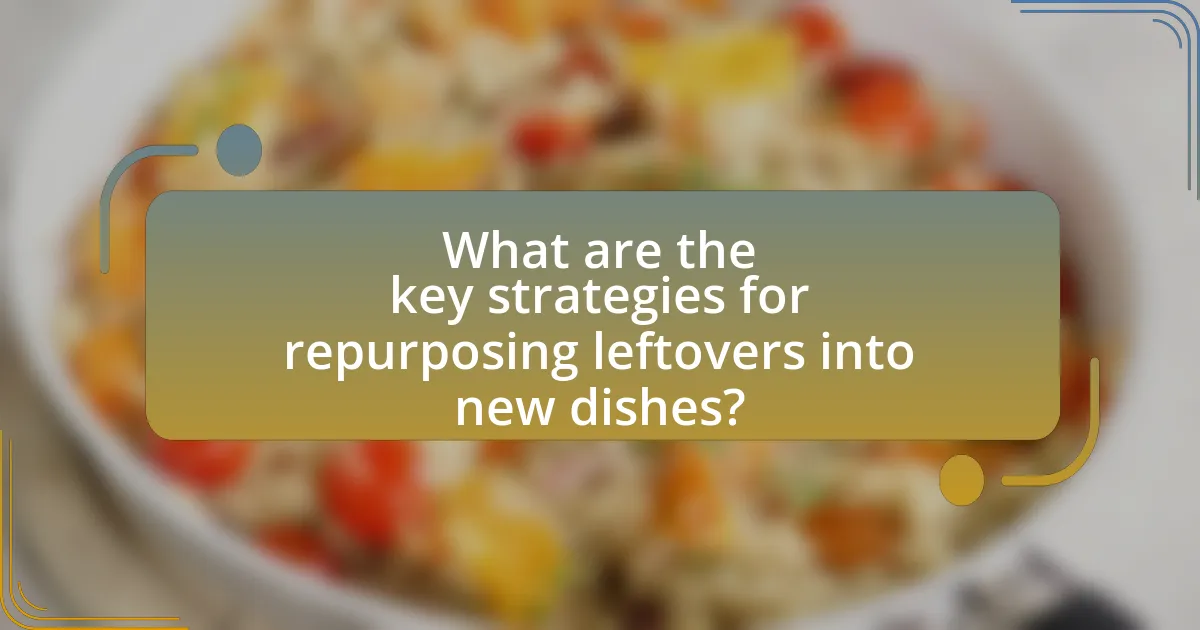 What are the key strategies for repurposing leftovers into new dishes?